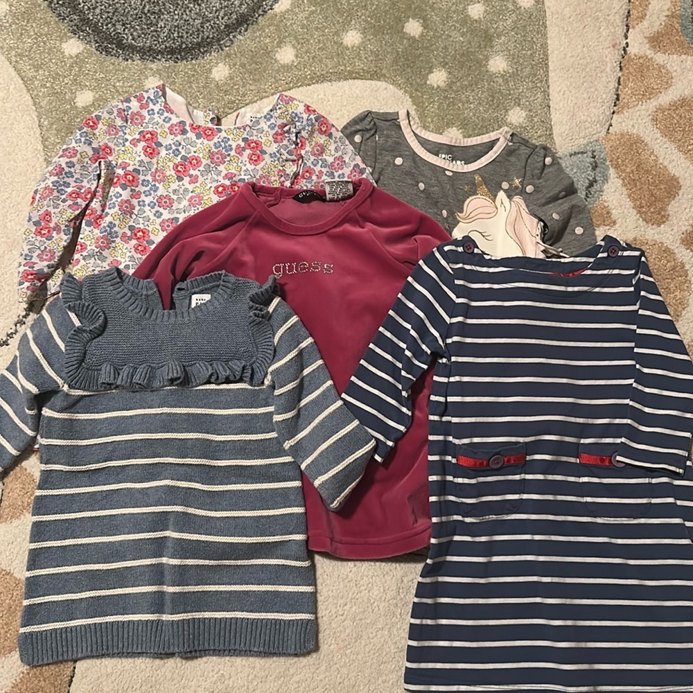 2T girls tops and dress bundle